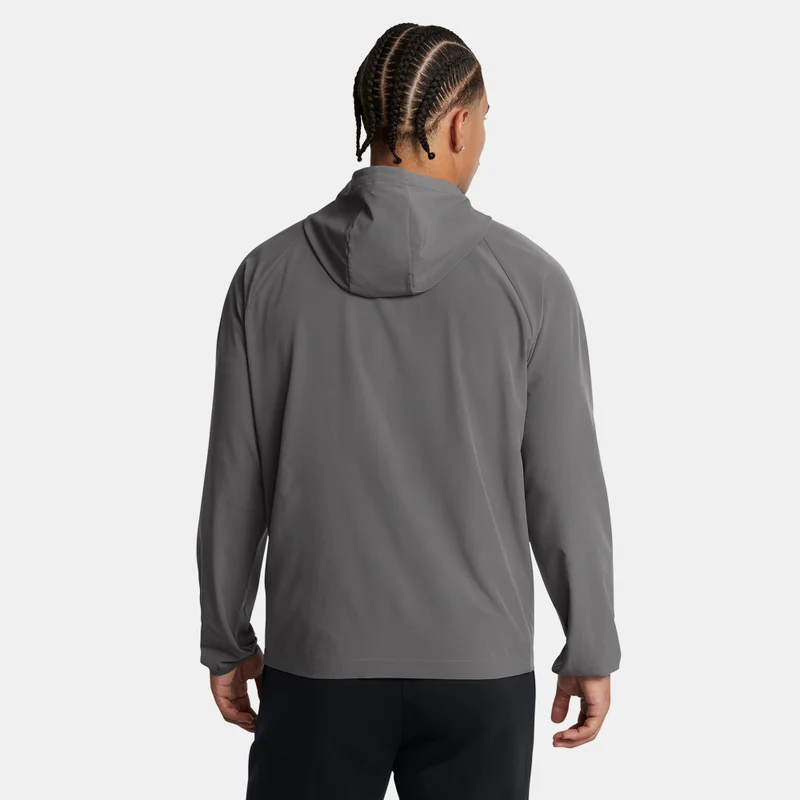 اندر ارمر Men's Stretch Woven Windbreaker Hoodie